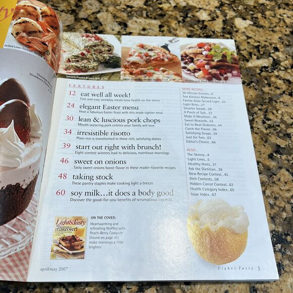 Taste of Homes Light And Tasty Cooking Recipe Magazines 2007 Back Issue Set Of 6 - Picture 5 of 13